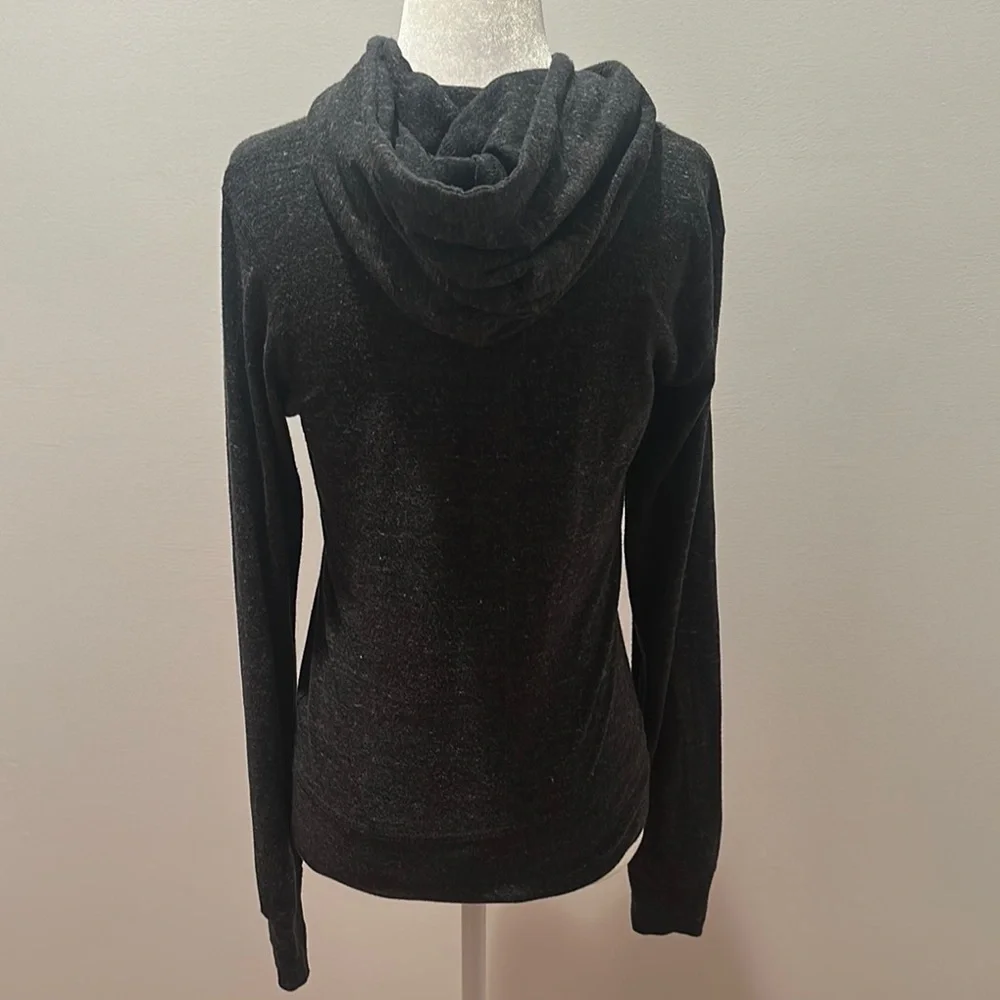 Nike Charcoal Hoodie with White Logo Womens size Xs